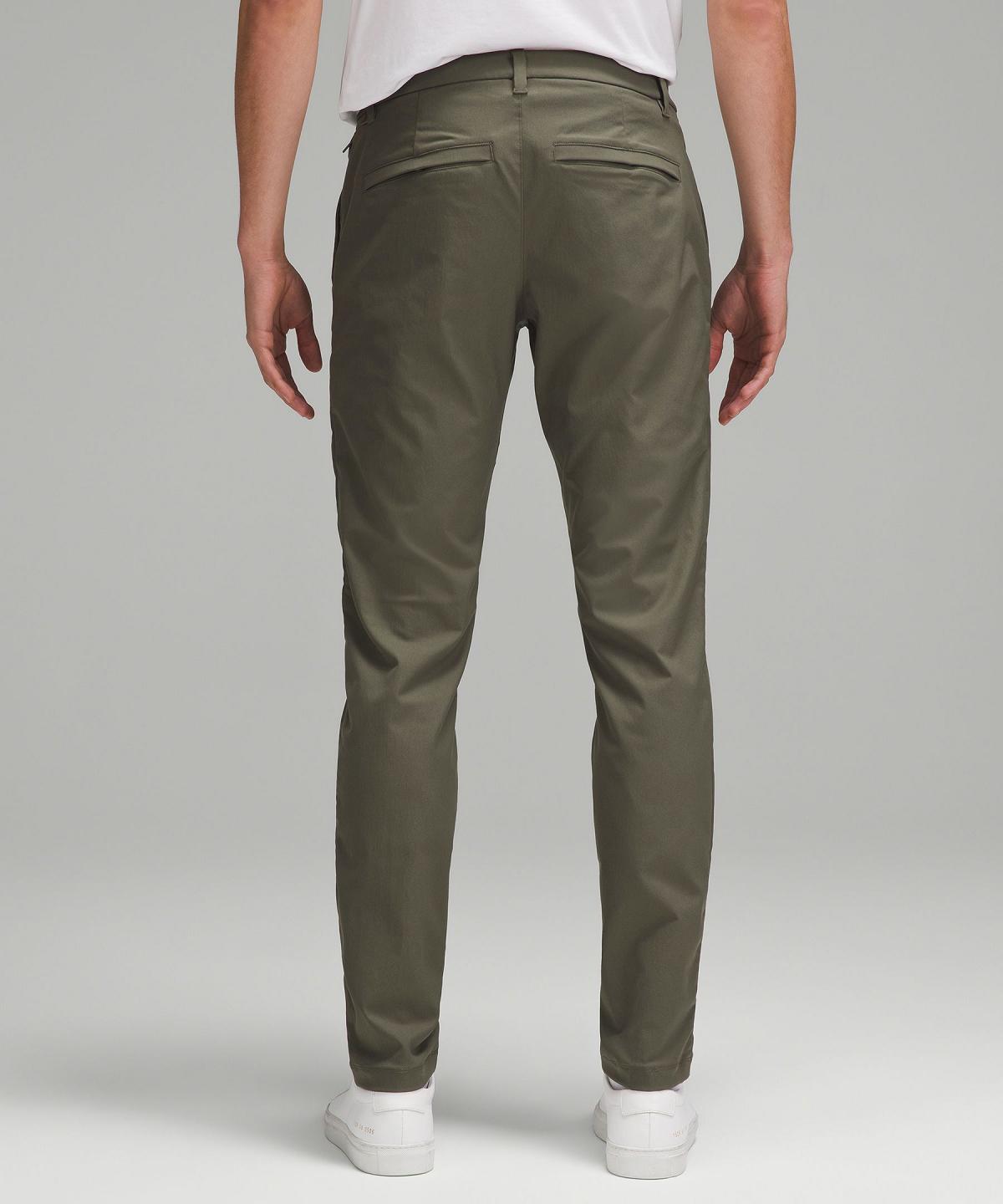 Green Lululemon ABC Slim-Fit 34"L Men Trousers | NZ_LuLu50592