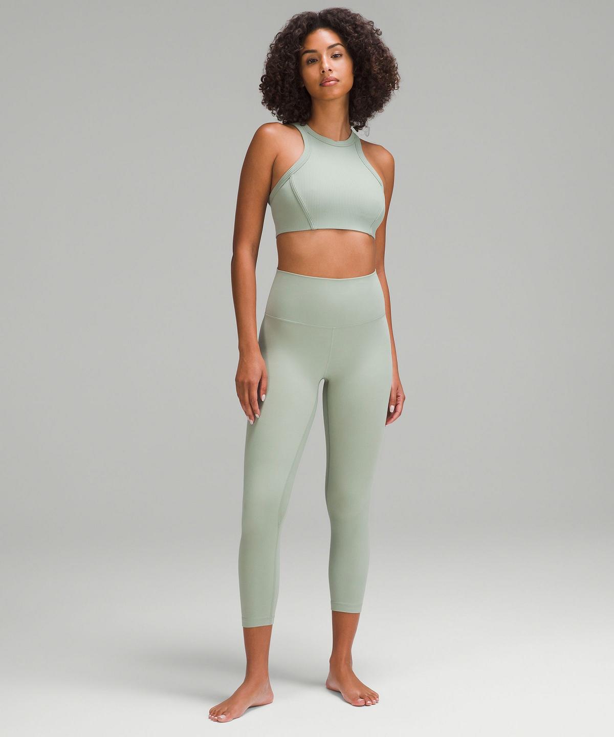 Green Lululemon Align™ High-Rise Crop 23" Women Pants | NZ_LuLu39327