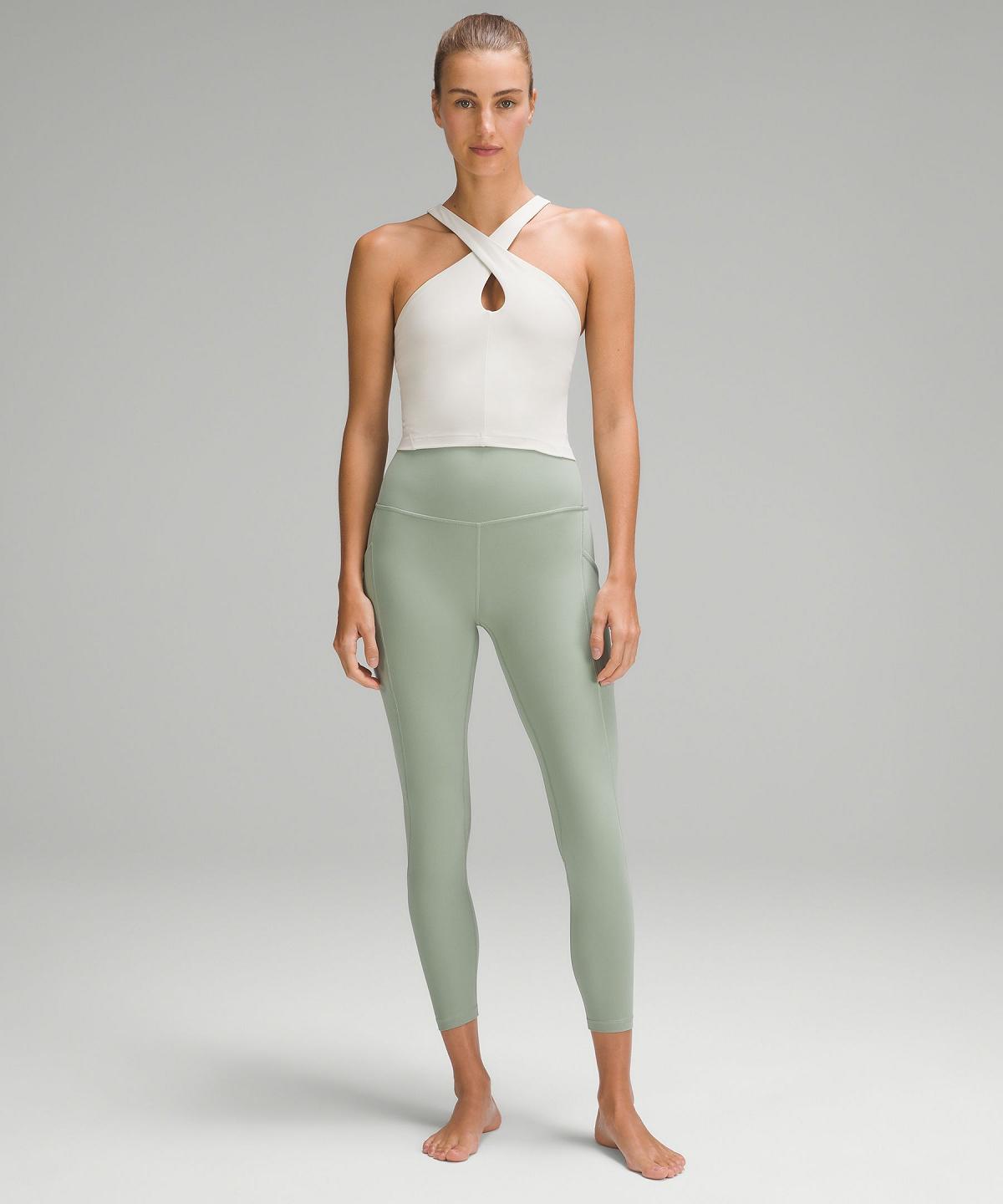 Green Lululemon Align™ High-Rise Pant with Pockets 25" Women Leggings | NZ_LuLu59661