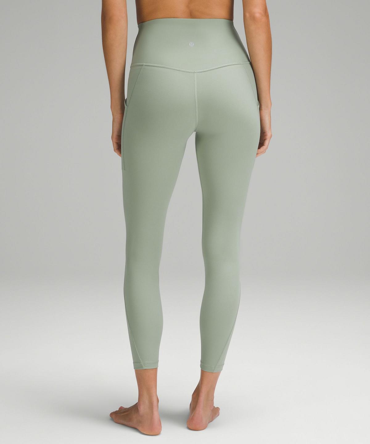 Green Lululemon Align™ High-Risewith Pockets 25" Women Pants | NZ_LuLu75786