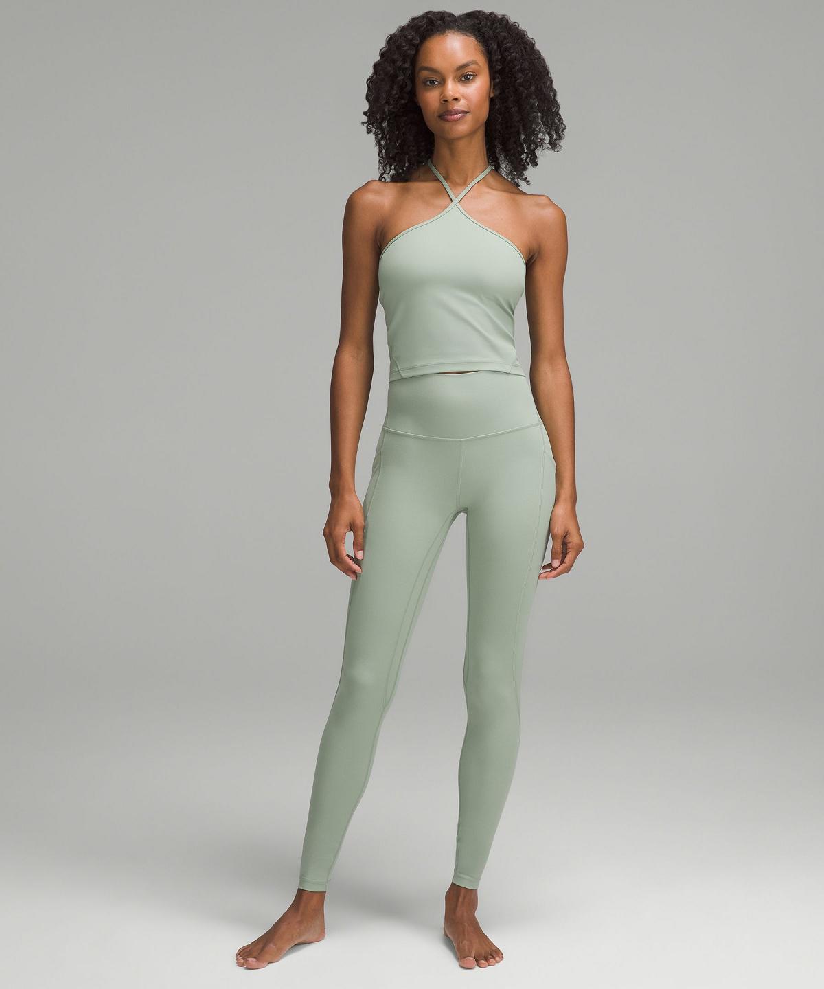 Green Lululemon Align™ T-Strap Women Shirts | NZ_LuLu68505