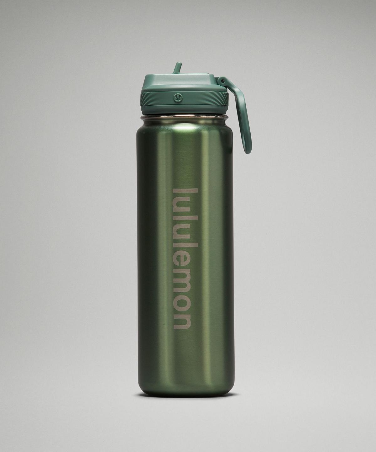 Green Lululemon Back to Life Sport Bottle 24oz Women Water Bottles | NZ_LuLu68059