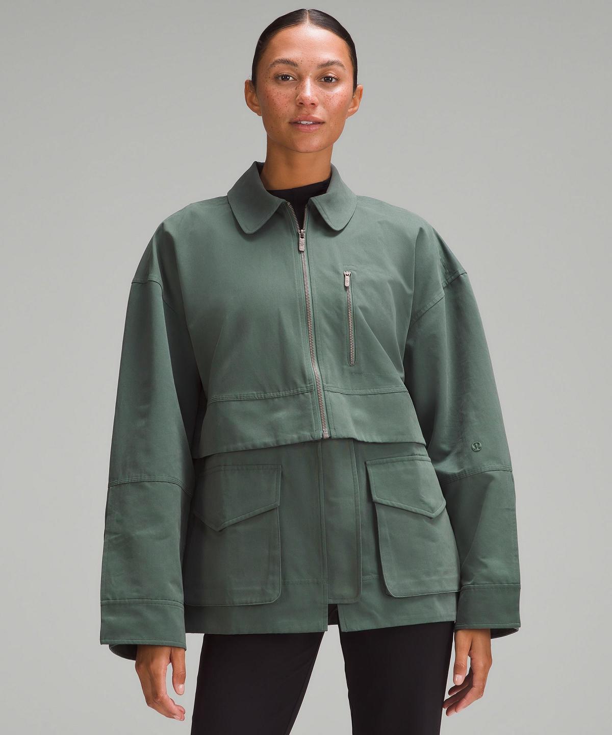 Green Lululemon Glyde 2-in-1 Adaptable Women Coats & Jackets | NZ_LuLu12125