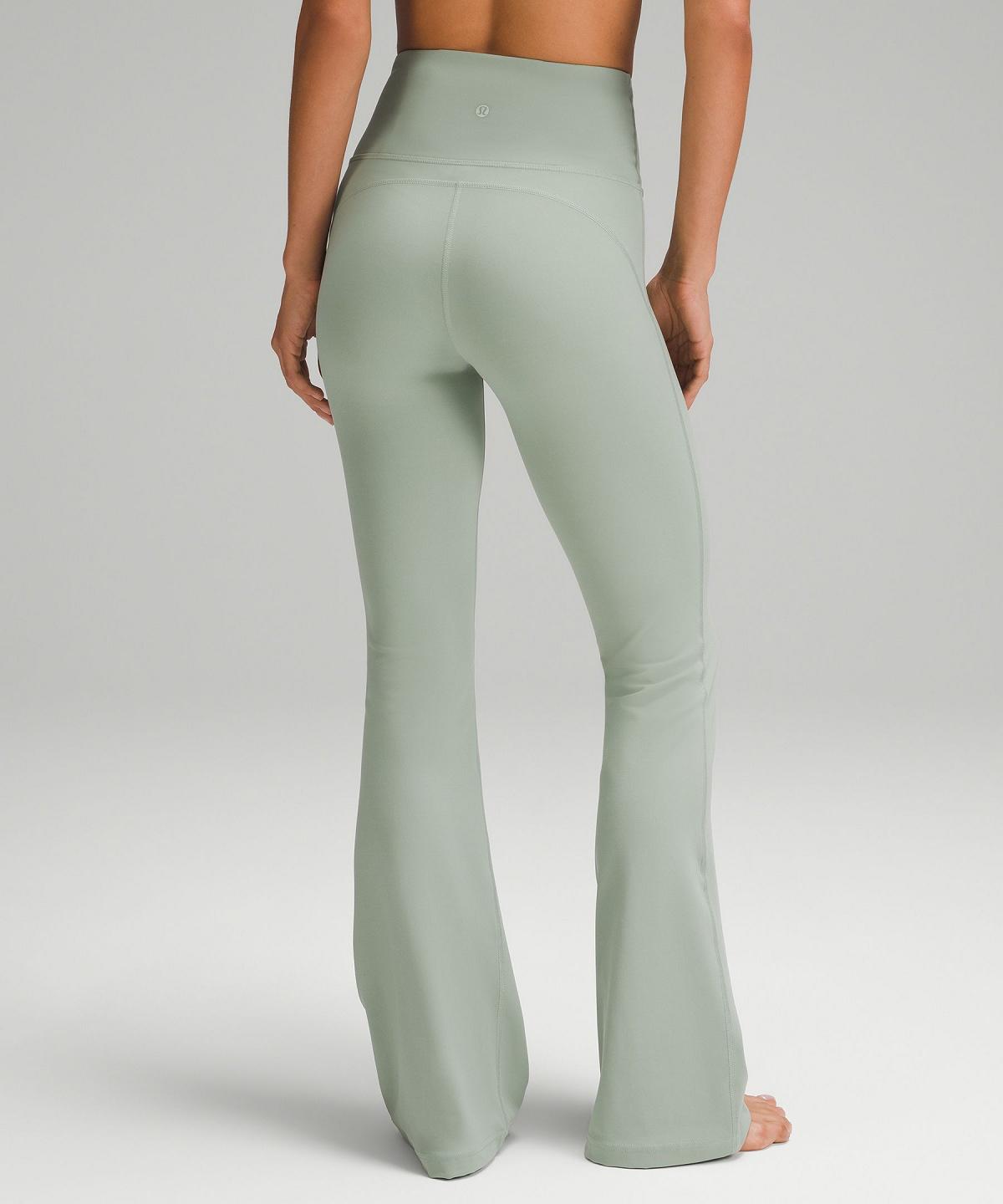 Green Lululemon Groove Super-High-Rise Nulu Flared Pant Women Leggings | NZ_LuLu56346