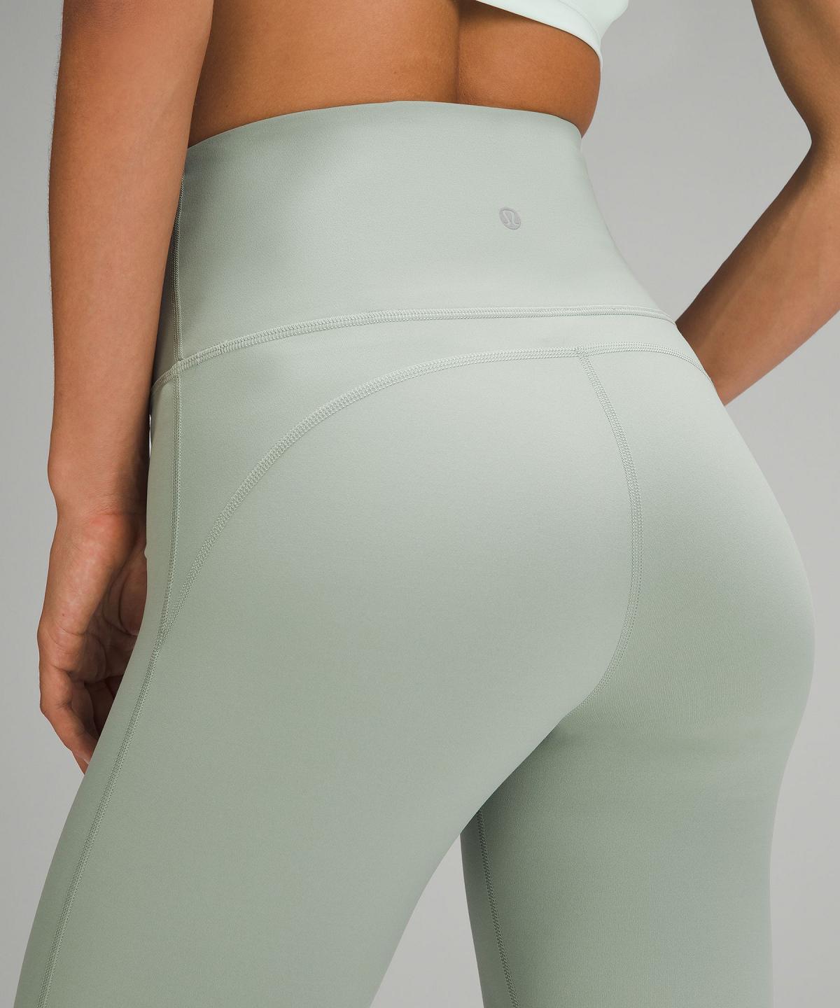 Green Lululemon Groove Super-High-Rise Nulu Flared Pant Women Leggings | NZ_LuLu56346