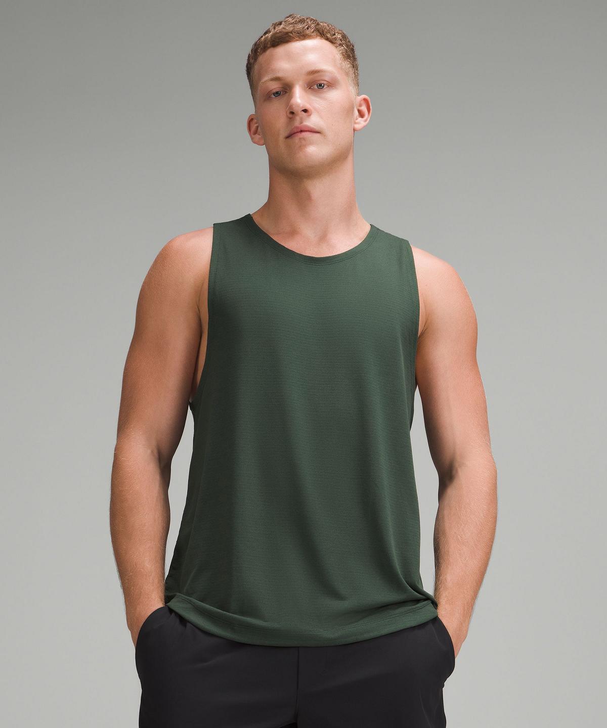 Green Lululemon License to Train Men Tank Top | NZ_LuLu87359