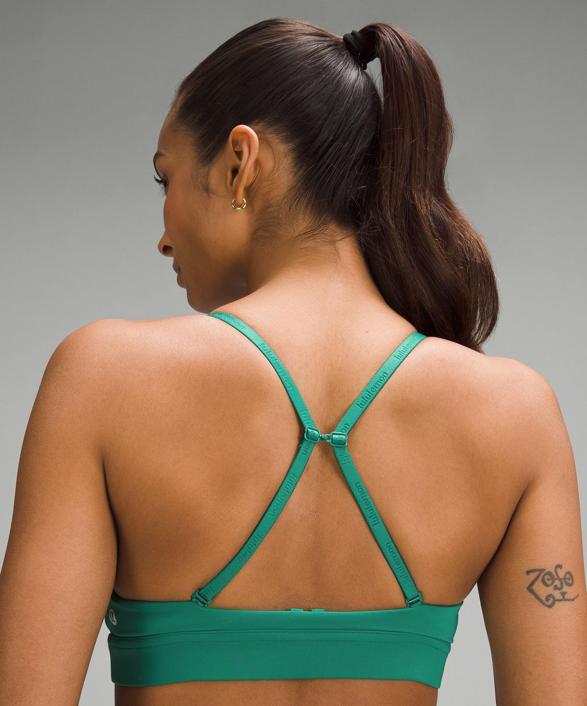 Green Lululemon License to Train Triangle Women Sports Bra | NZ_LuLu66886