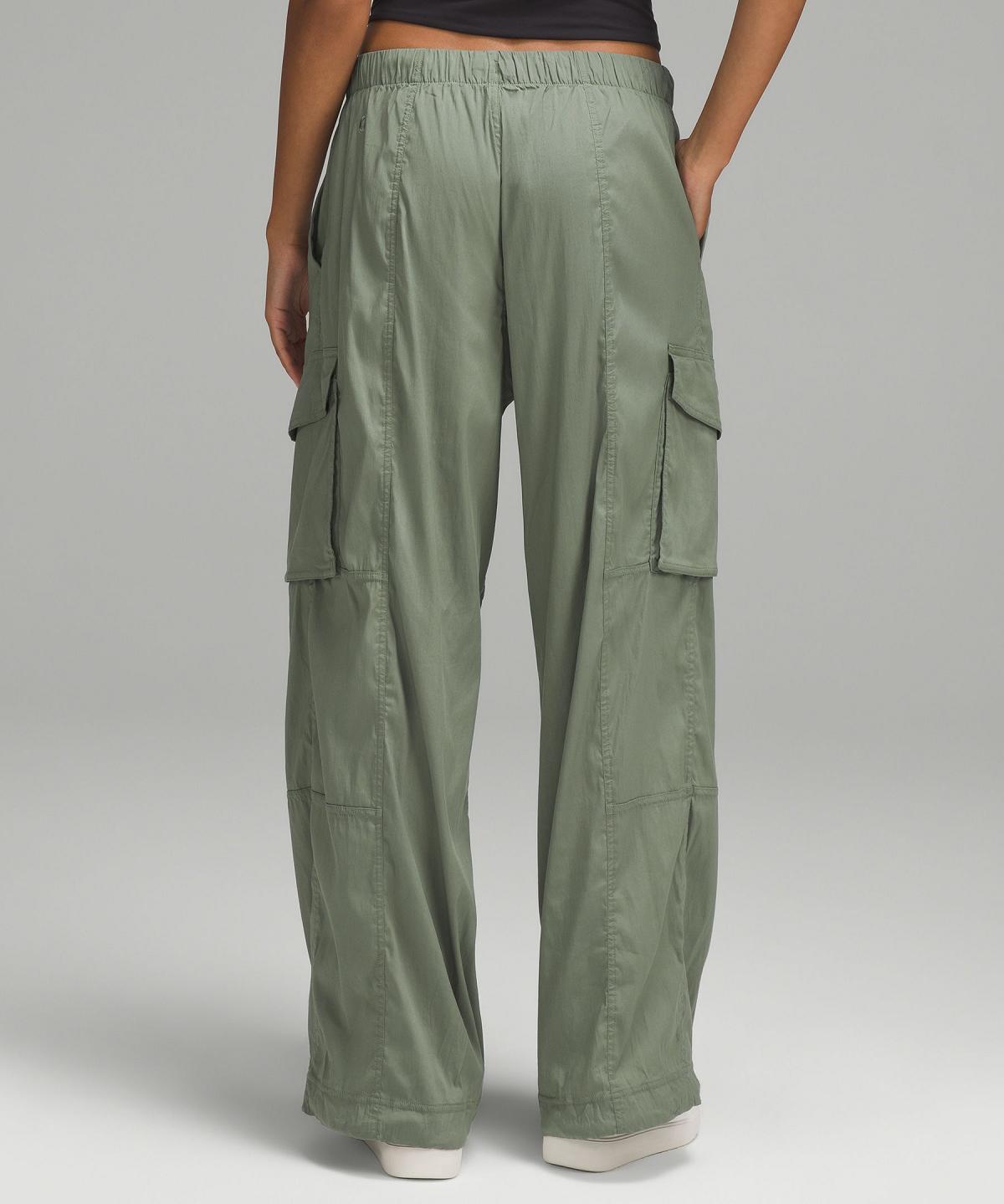 Green Lululemon Lightweight Adjustable Mid-Rise Cargo Women Pants | NZ_LuLu51770