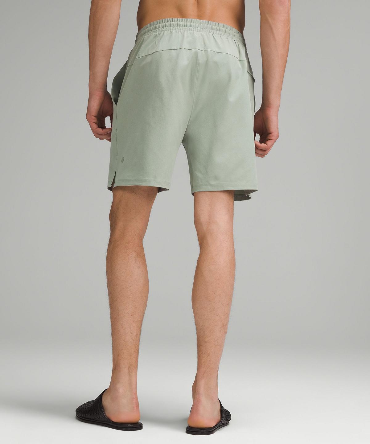 Green Lululemon Pool Short 7" Men Swim Trunks | NZ_LuLu59353