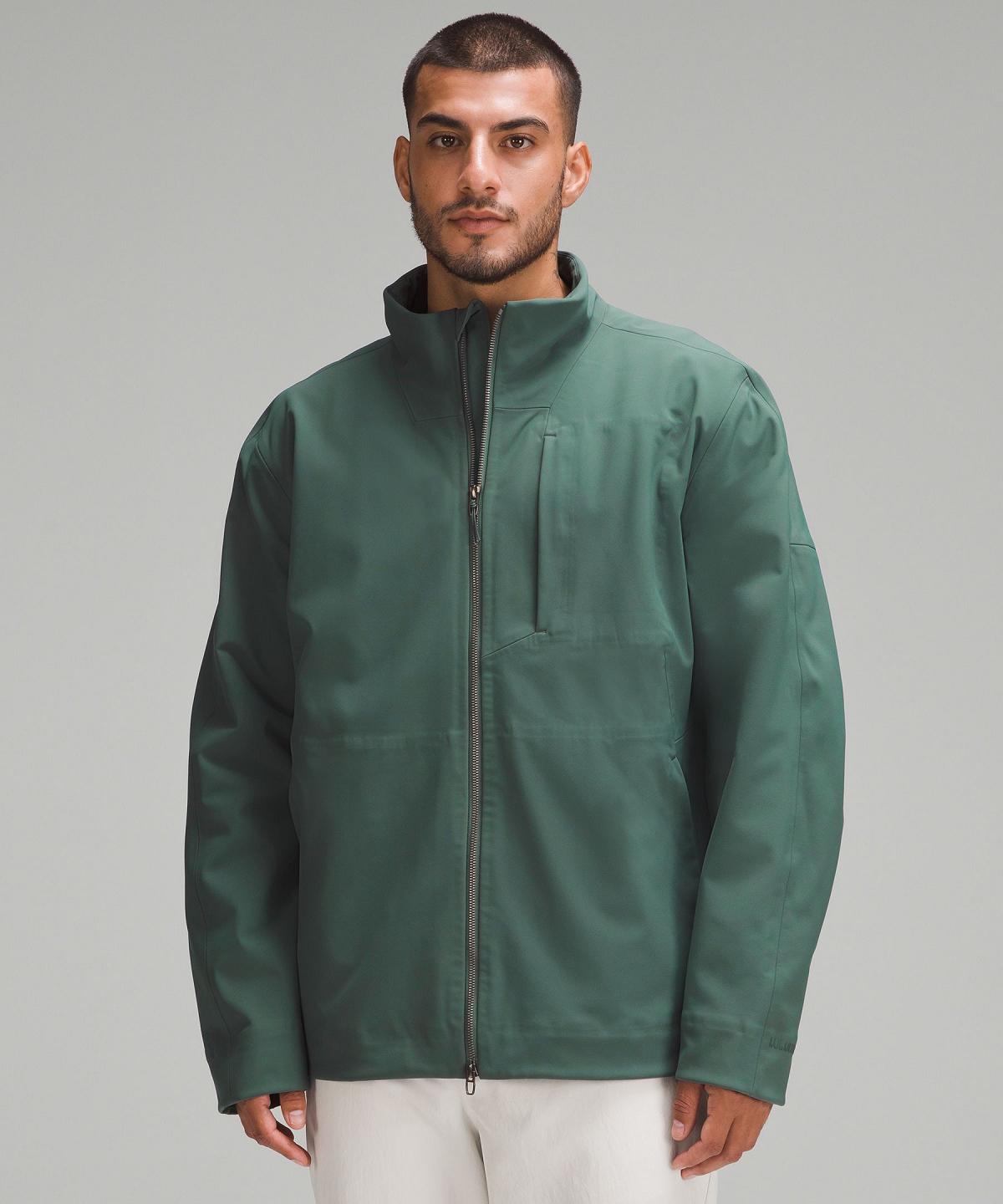 Green Lululemon RepelShell Relaxed-Fit Men Coats & Jackets | NZ_LuLu42625