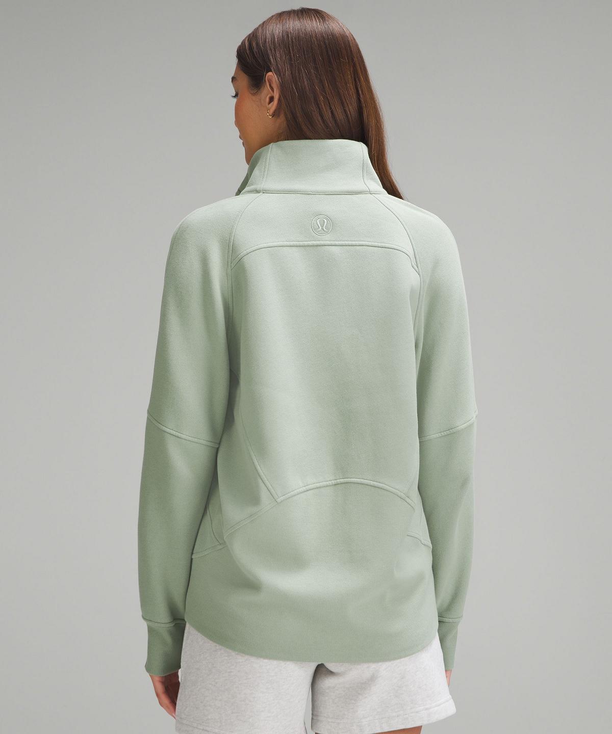 Green Lululemon Scuba Oversized Funnel-Neck Full Zip Women Hoodies & Sweatshirts | NZ_LuLu81348