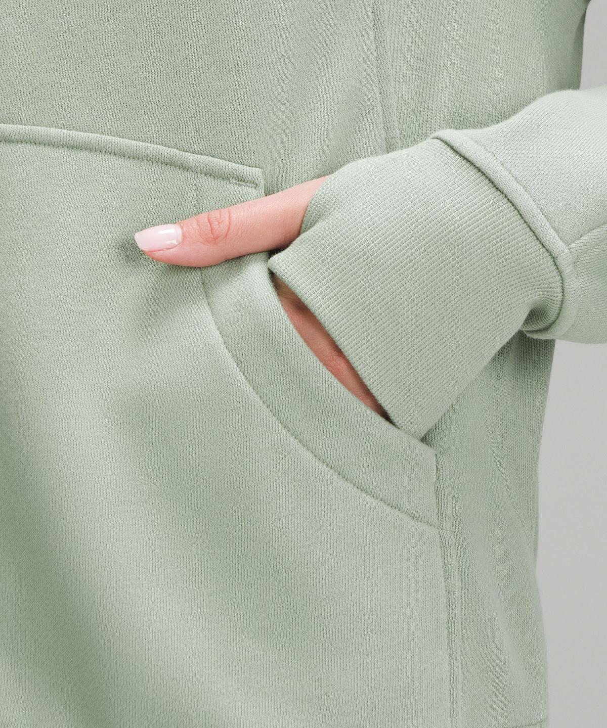 Green Lululemon Scuba Oversized Funnel-Neck Full Zip Women Hoodies & Sweatshirts | NZ_LuLu81348