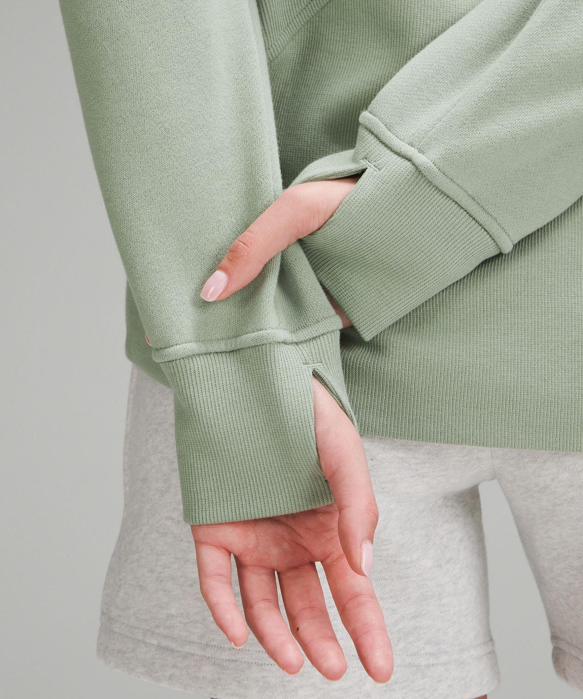 Green Lululemon Scuba Oversized Funnel-Neck Full Zip Women Hoodies & Sweatshirts | NZ_LuLu81348