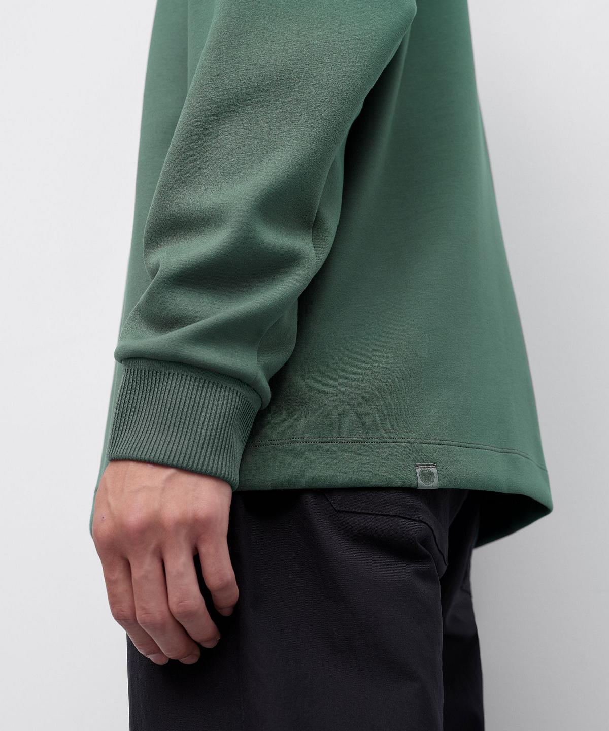 Green Lululemon Softstreme Oversized-Fit Long-Sleeve Henley Men Hoodies & Sweatshirts | NZ_LuLu58740