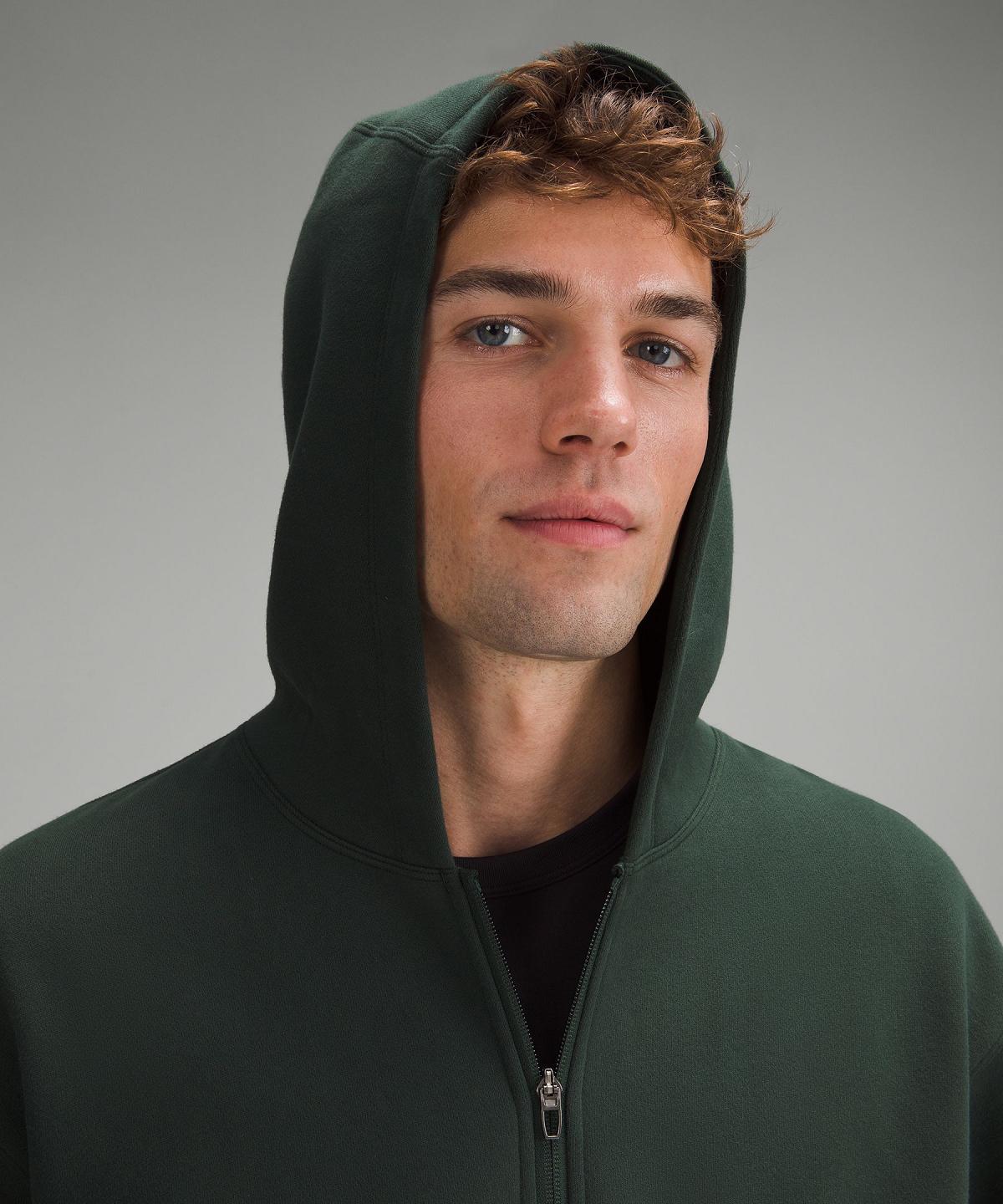 Green Lululemon Steady State Full-Zip Men Hoodies & Sweatshirts | NZ_LuLu69604