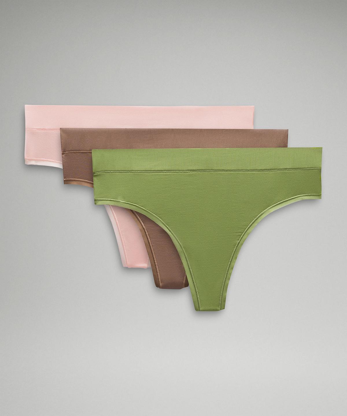 Green Lululemon UnderEase High-Rise Thong Women Underwear | NZ_LuLu14622