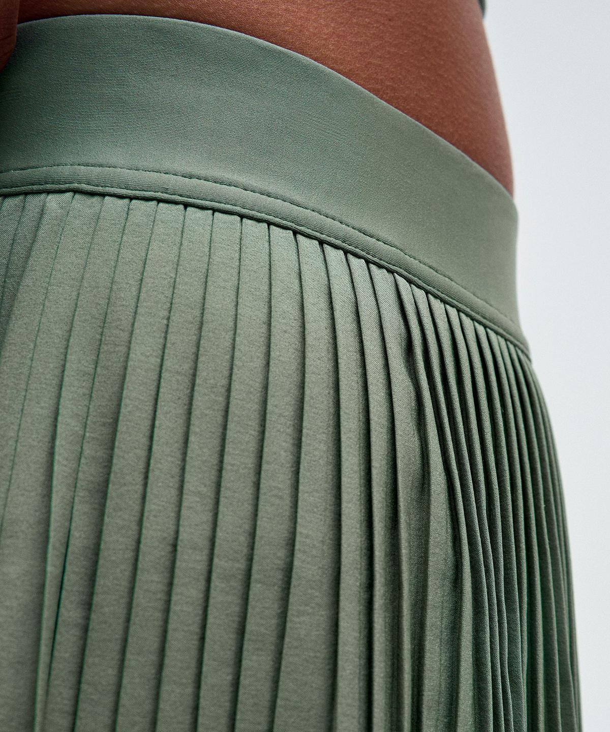 Green Lululemon Varsity High-Rise Pleated Tennis Women Skirts | NZ_LuLu87391