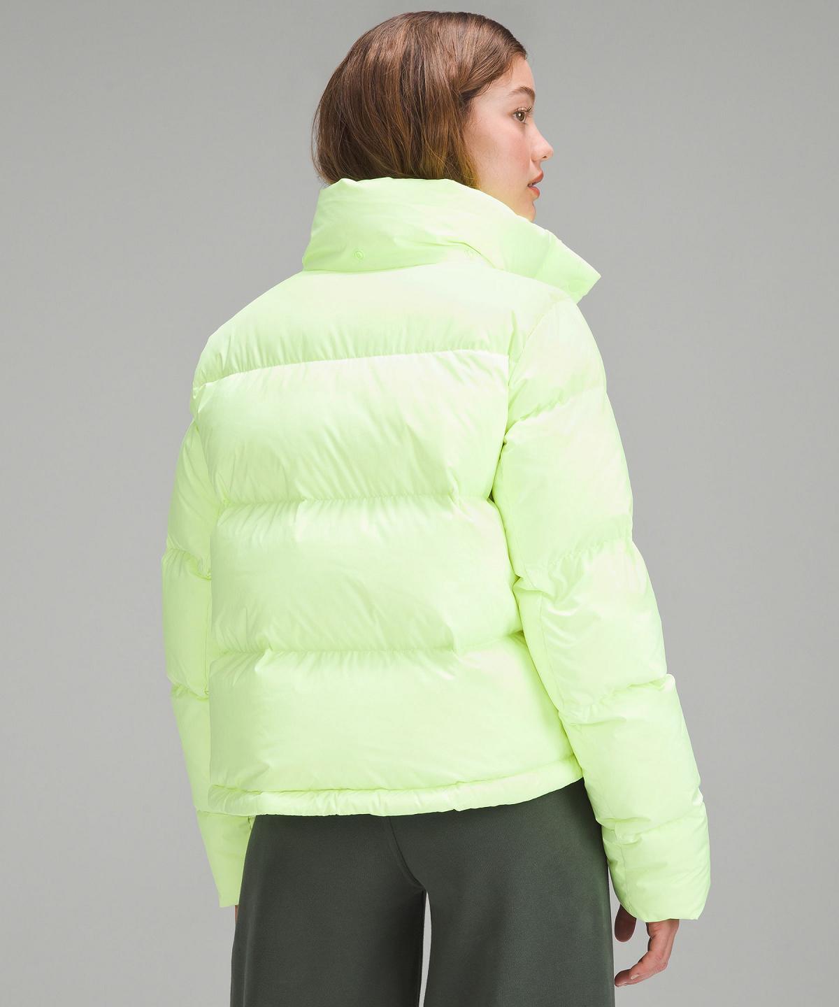 Green Lululemon Wunder Puff Cropped Women Coats & Jackets | NZ_LuLu79428