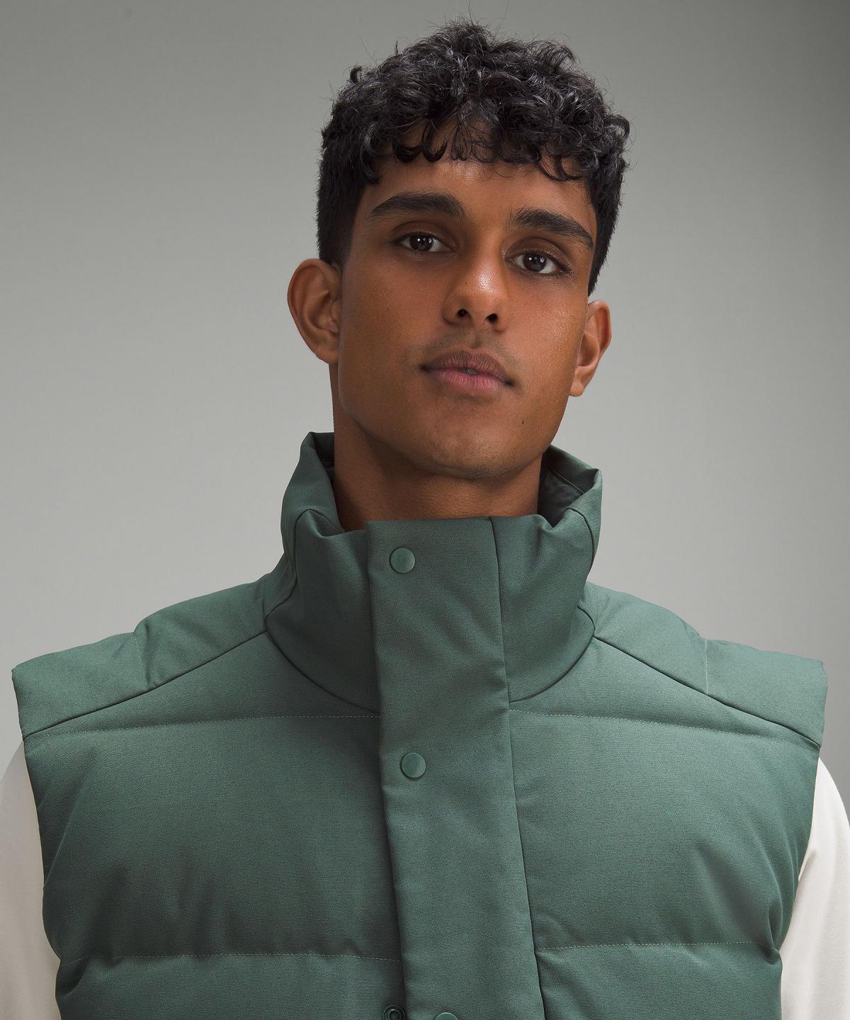 Green Lululemon Wunder Puff Vest Men Coats & Jackets | NZ_LuLu68510