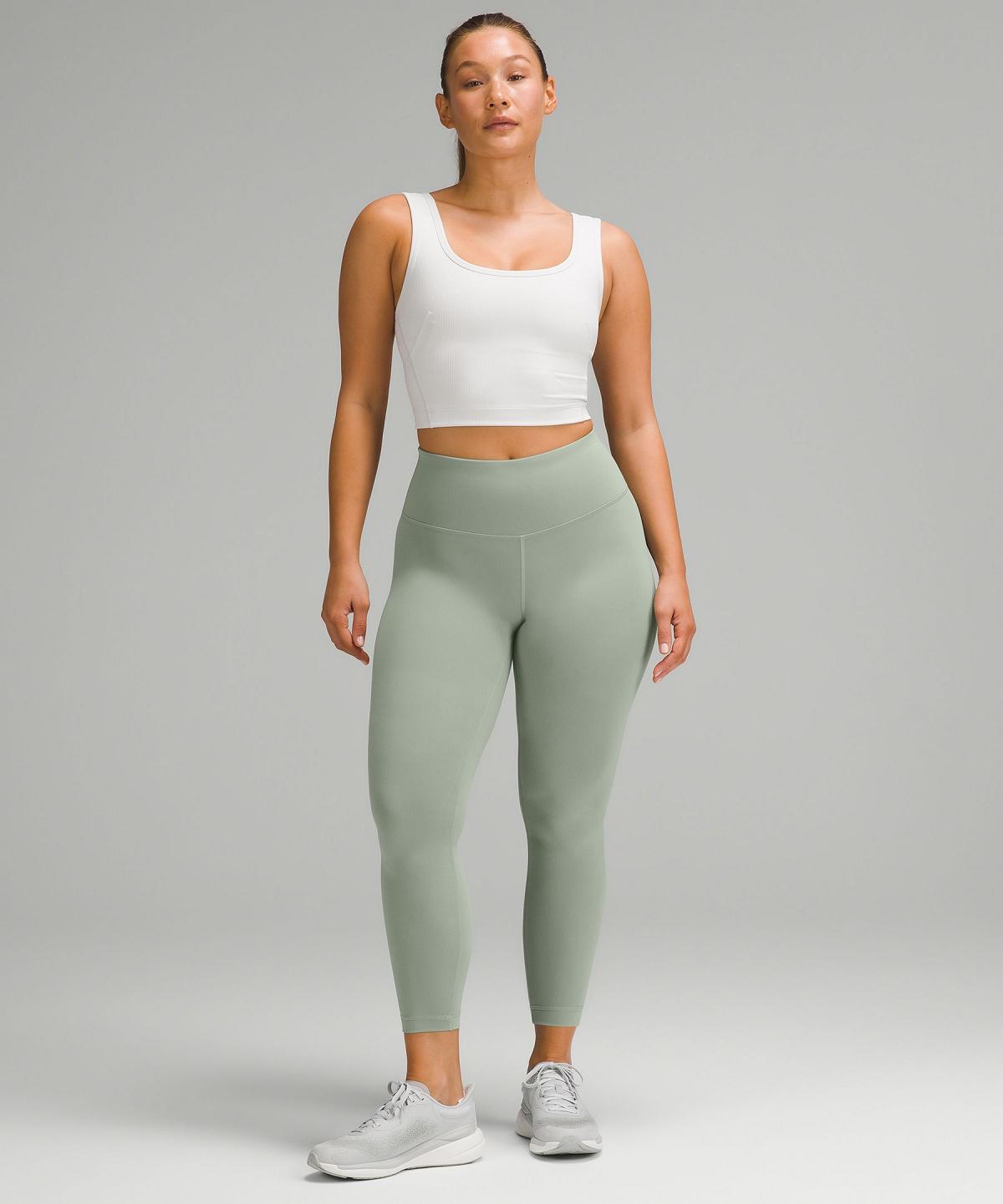 Green Lululemon Wunder Train Contour Fit High-Rise Tight 25" Women Leggings | NZ_LuLu30215