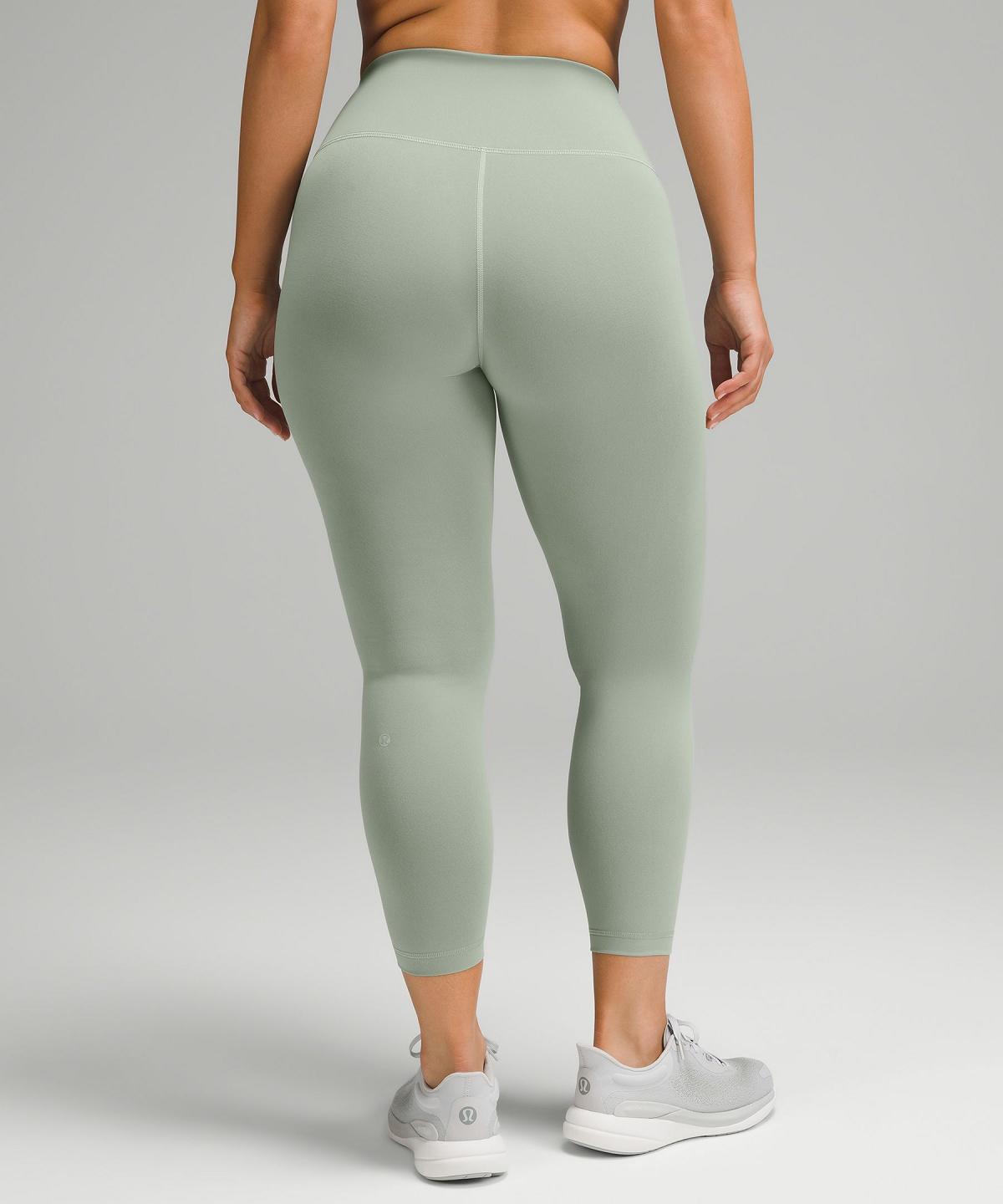 Green Lululemon Wunder Train Contour Fit High-Rise Tight 25" Women Leggings | NZ_LuLu30215