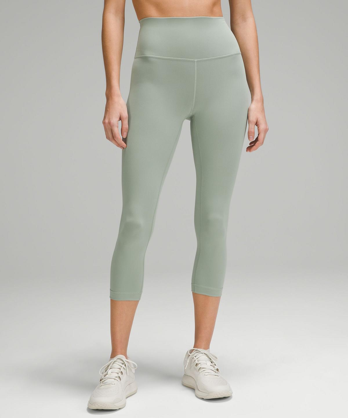 Green Lululemon Wunder Train High-Rise Crop 21" Women Leggings | NZ_LuLu31714