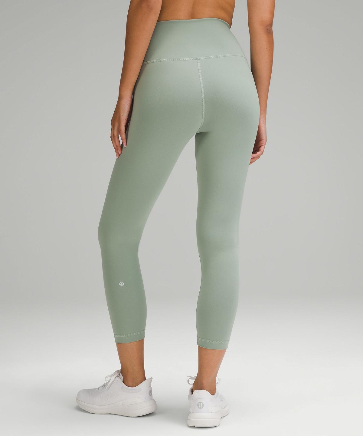 Green Lululemon Wunder Train High-Rise Crop 23" Women Pants | NZ_LuLu63792