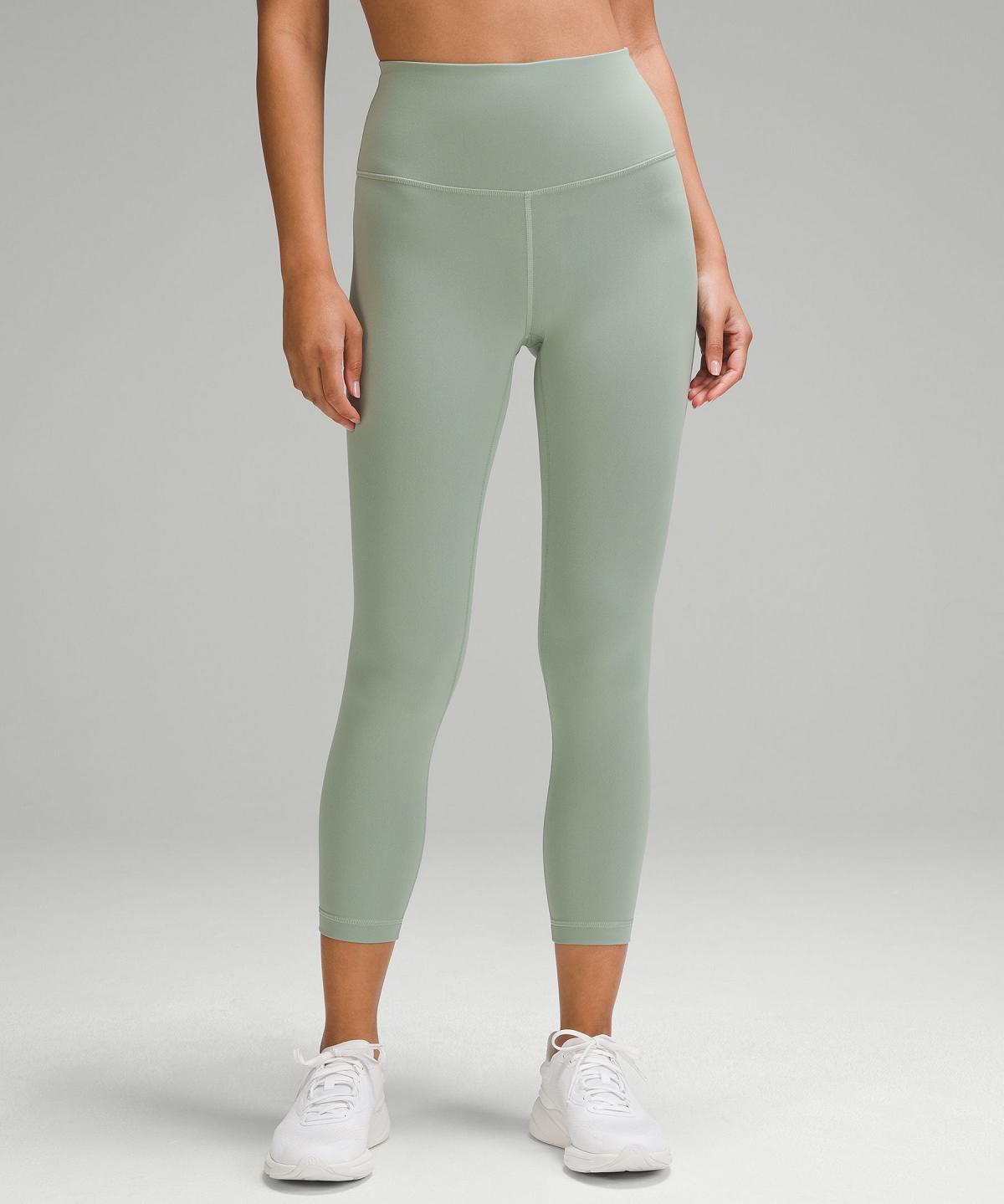 Green Lululemon Wunder Train High-Rise Crop 23" Women Pants | NZ_LuLu63792