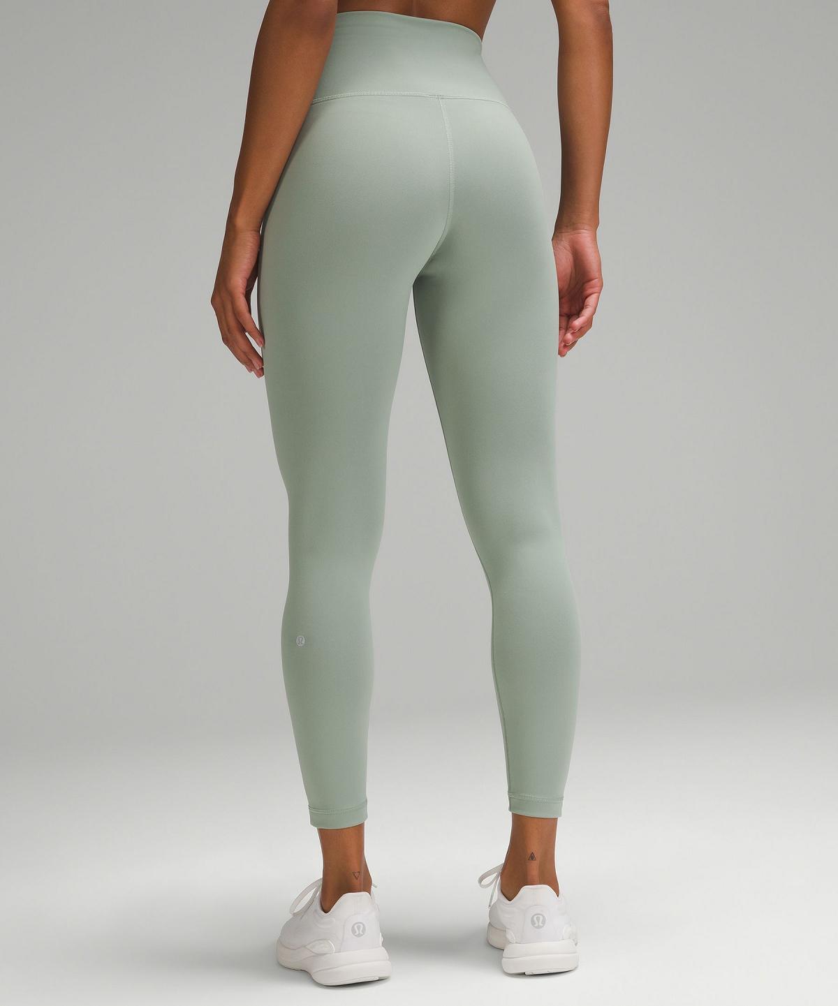 Green Lululemon Wunder Train High-Rise Tight 25" Women Pants | NZ_LuLu92861