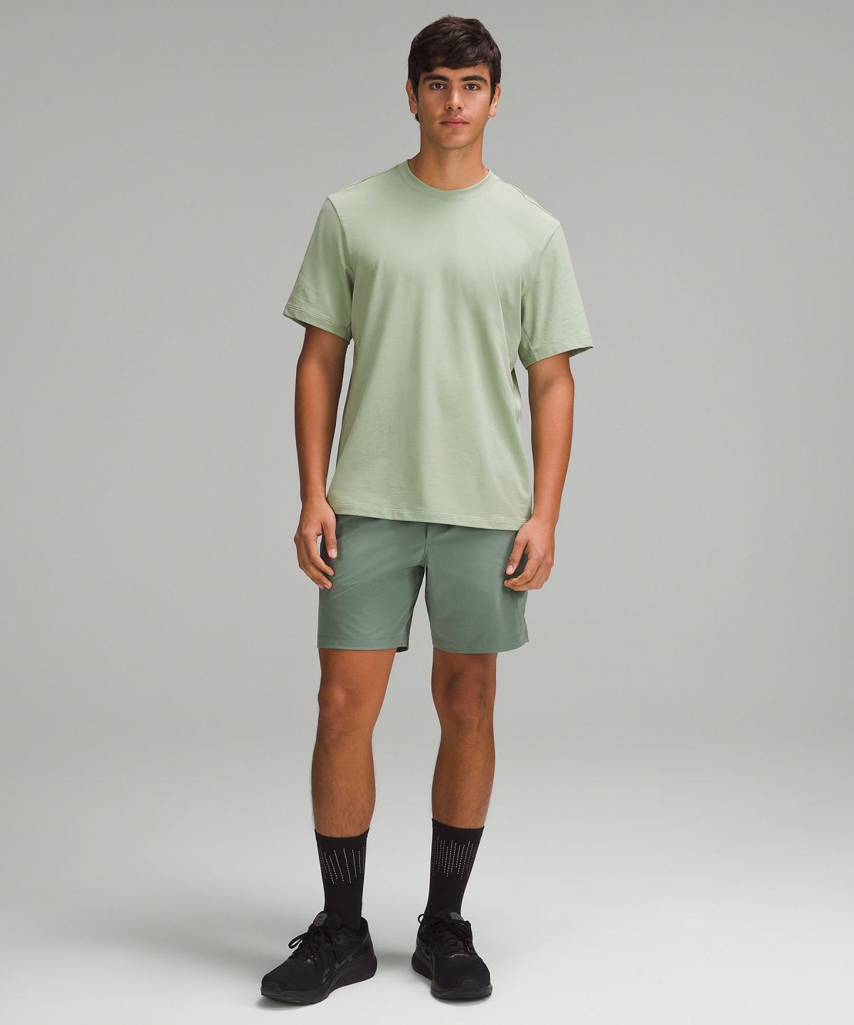 Green Lululemon Zeroed In Short-Sleeve Men T Shirts | NZ_LuLu99793