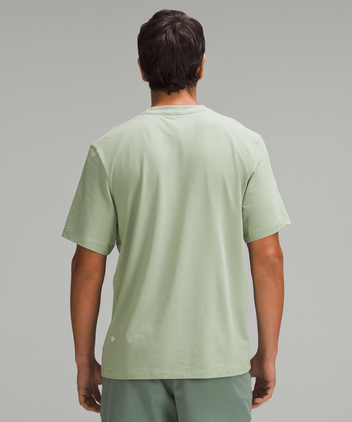 Green Lululemon Zeroed In Short-Sleeve Men T Shirts | NZ_LuLu99793