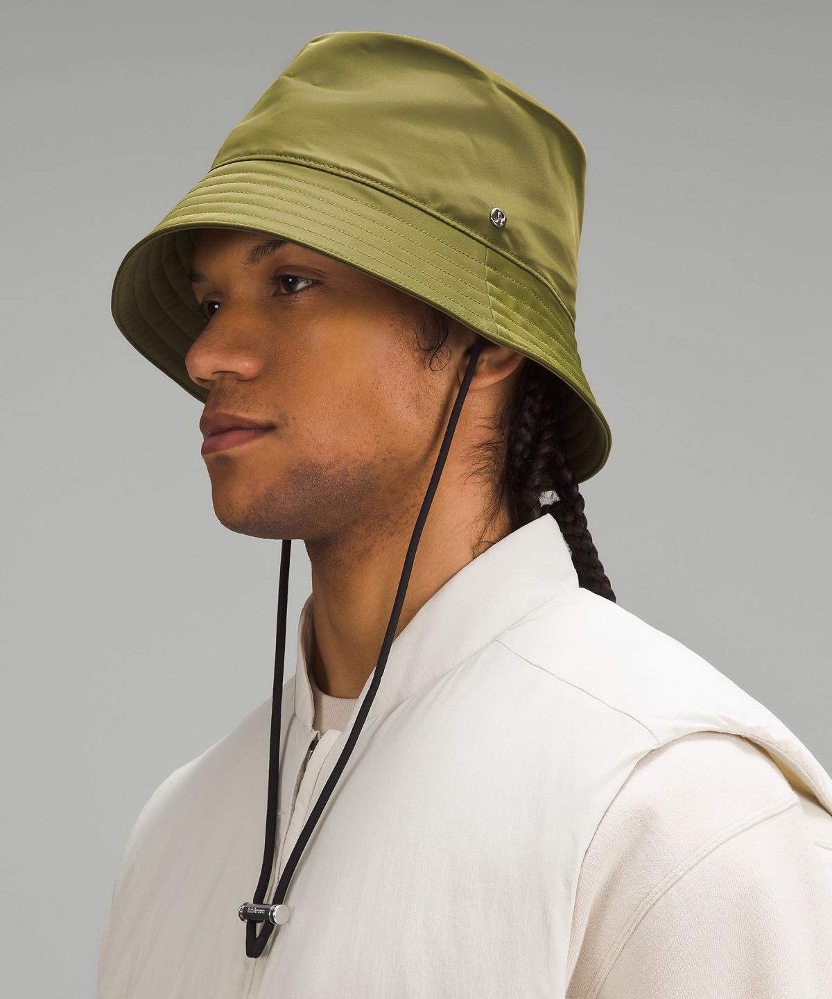 Green / Black Lululemon Nylon Bucket Men Hats | NZ_LuLu97302