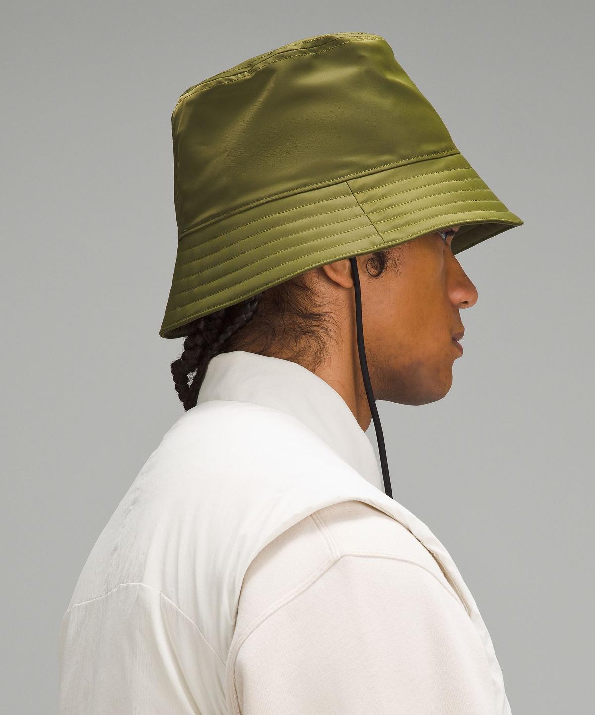 Green / Black Lululemon Nylon Bucket Men Hats | NZ_LuLu97302