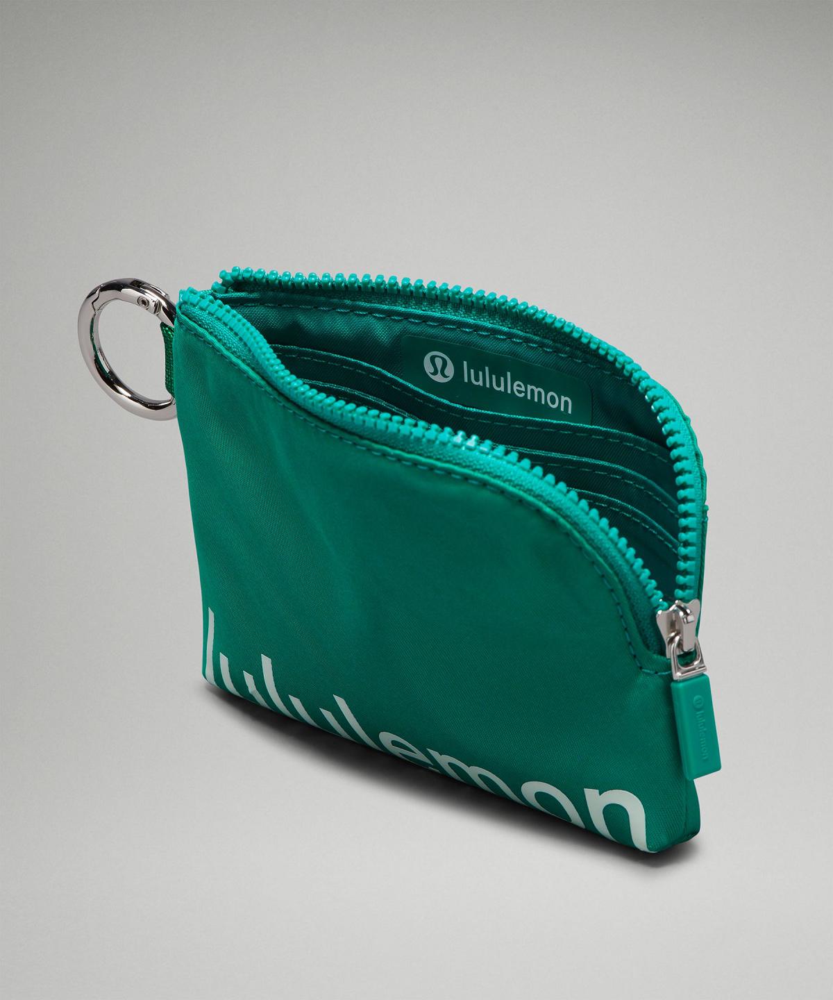 Green / Mint Lululemon Clippable Card Pouch Bag Wallets & Pouches | NZ_LuLu16999