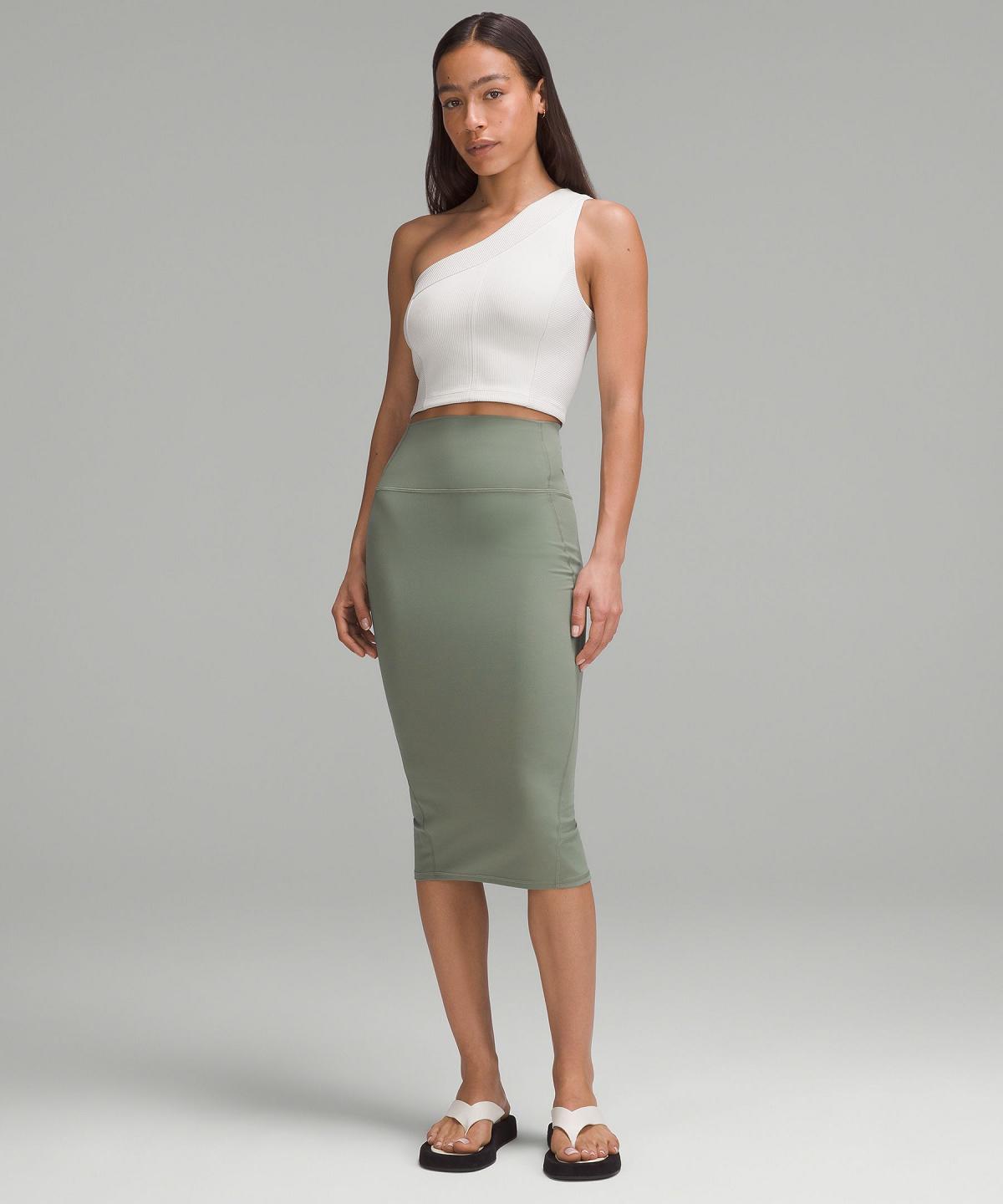 Grey Green Lululemon Nulu Slim-Fit High-Rise Women Skirts | NZ_LuLu47275