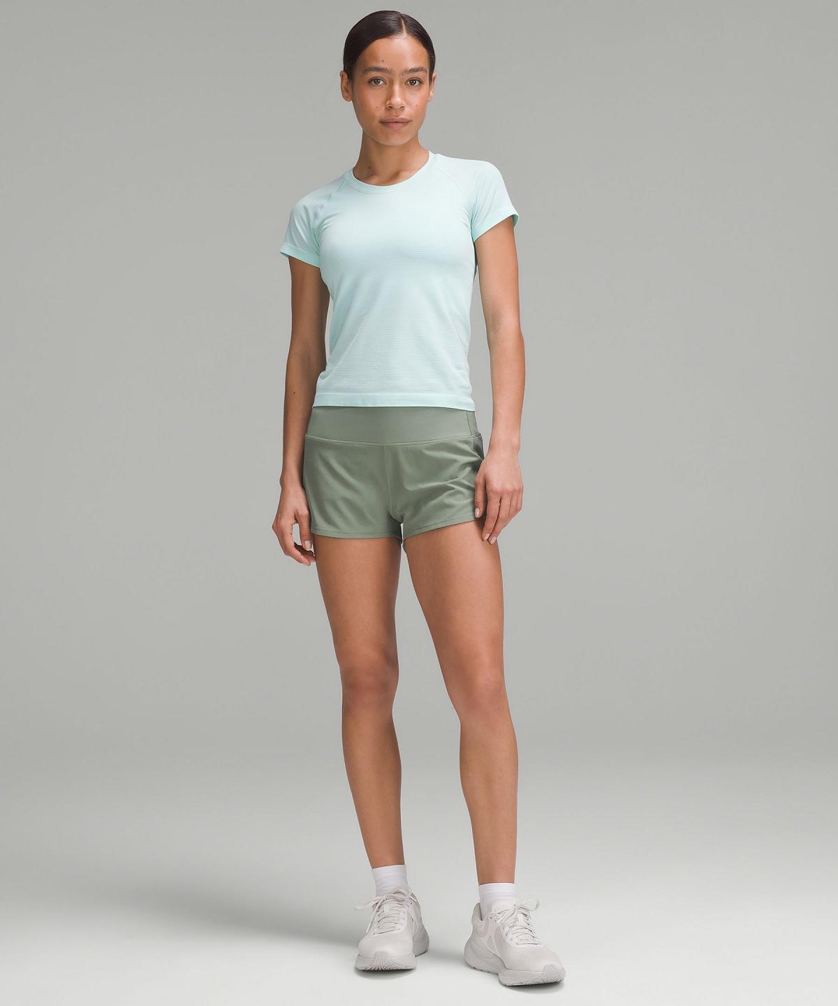 Grey Green Lululemon Speed Up High-Rise Lined 2.5" Women Shorts | NZ_LuLu16932