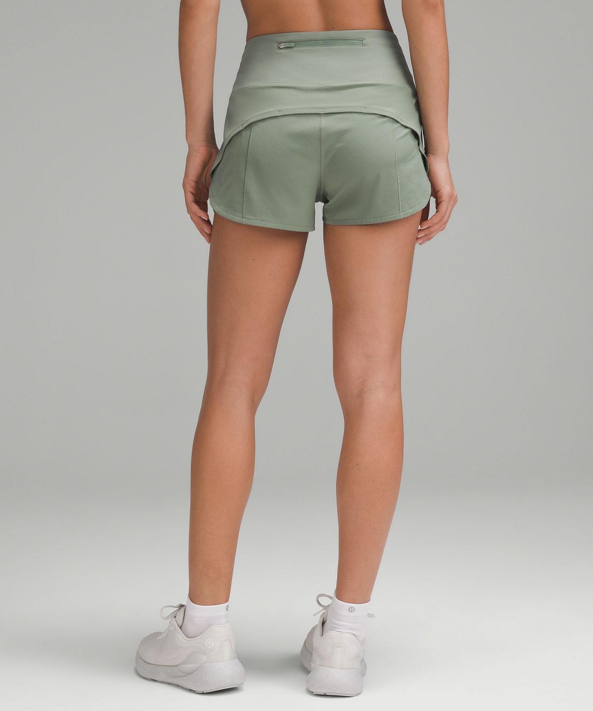 Grey Green Lululemon Speed Up High-Rise Lined 2.5" Women Shorts | NZ_LuLu16932