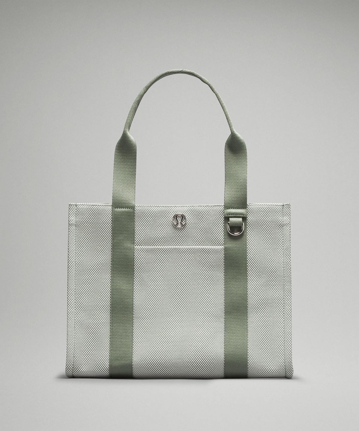 Grey Green Lululemon Two-Tone Canvas 10L Bag Tote Bag | NZ_LuLu78434