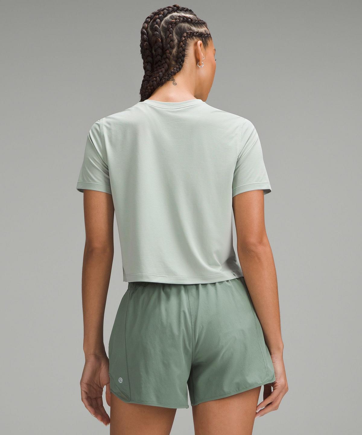 Grey Green Lululemon Ultralight Waist-Length Women T Shirts | NZ_LuLu95143