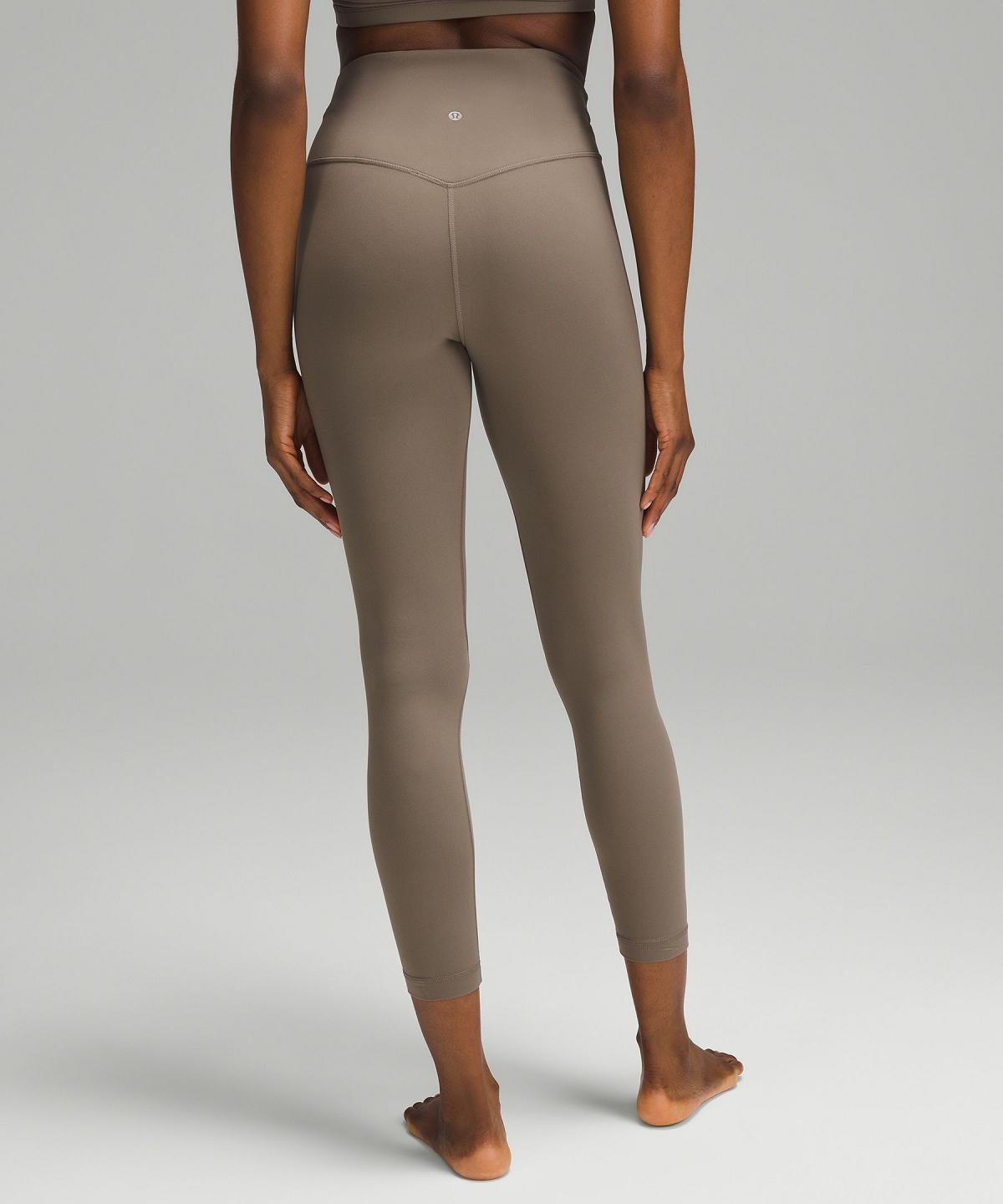 Grey Lululemon Align™ Asymmetrical-Waist Pant 25" Women Leggings | NZ_LuLu48266