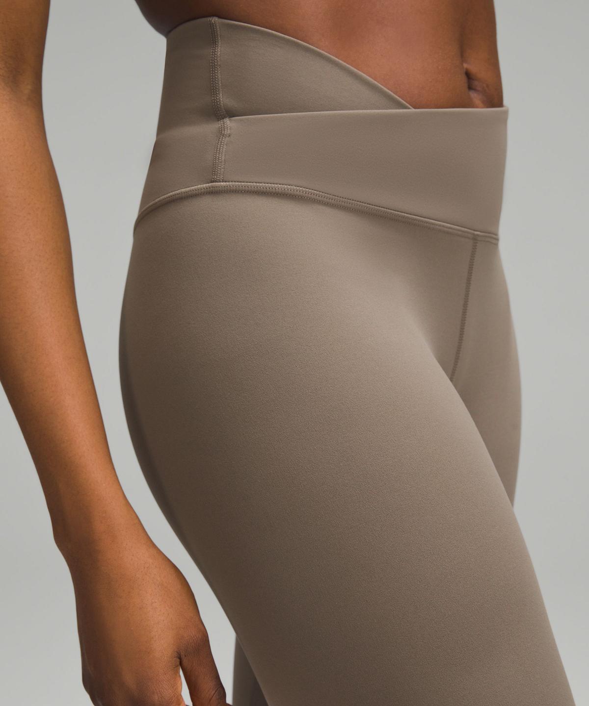 Grey Lululemon Align™ Asymmetrical-Waist Pant 25" Women Leggings | NZ_LuLu48266