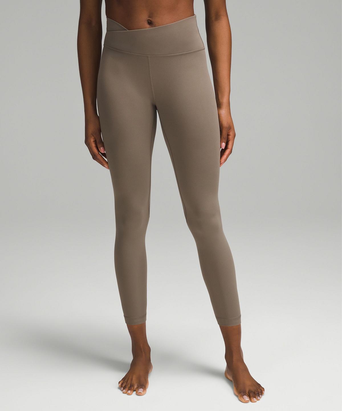 Grey Lululemon Align™ Asymmetrical-Waist Pant 25" Women Leggings | NZ_LuLu48266