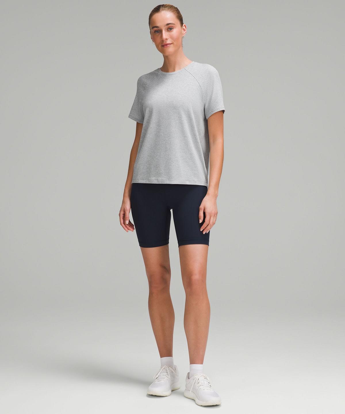 Grey Lululemon License to Train Classic-Fit Women T Shirts | NZ_LuLu66100