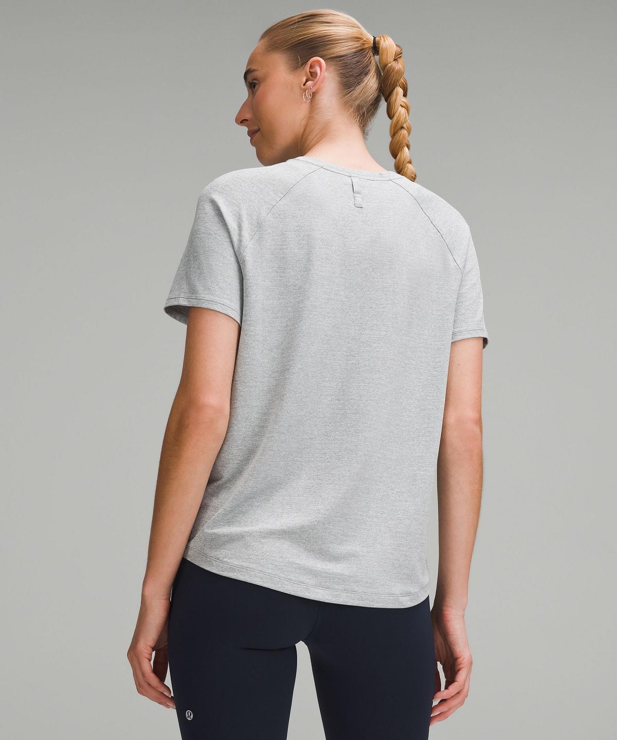 Grey Lululemon License to Train Classic-Fit Women T Shirts | NZ_LuLu66100