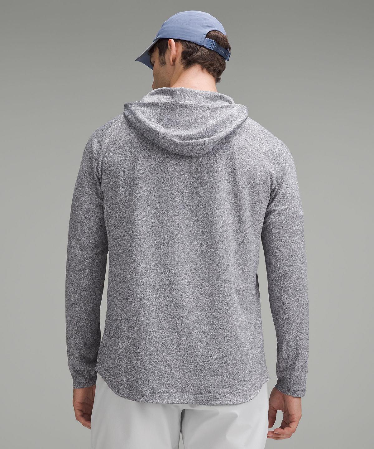 Grey Lululemon License to Train Hoodie Men Long Sleeve Shirts | NZ_LuLu11950