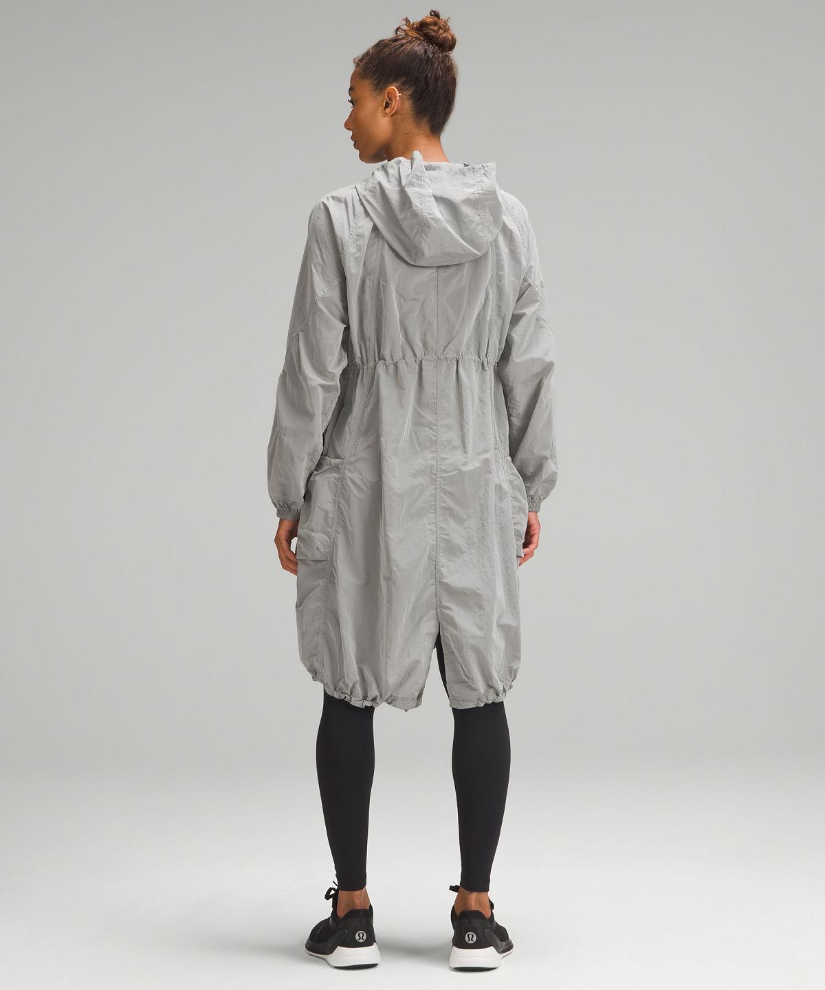 Grey Lululemon Lightweight Woven Long Women Coats & Jackets | NZ_LuLu68615