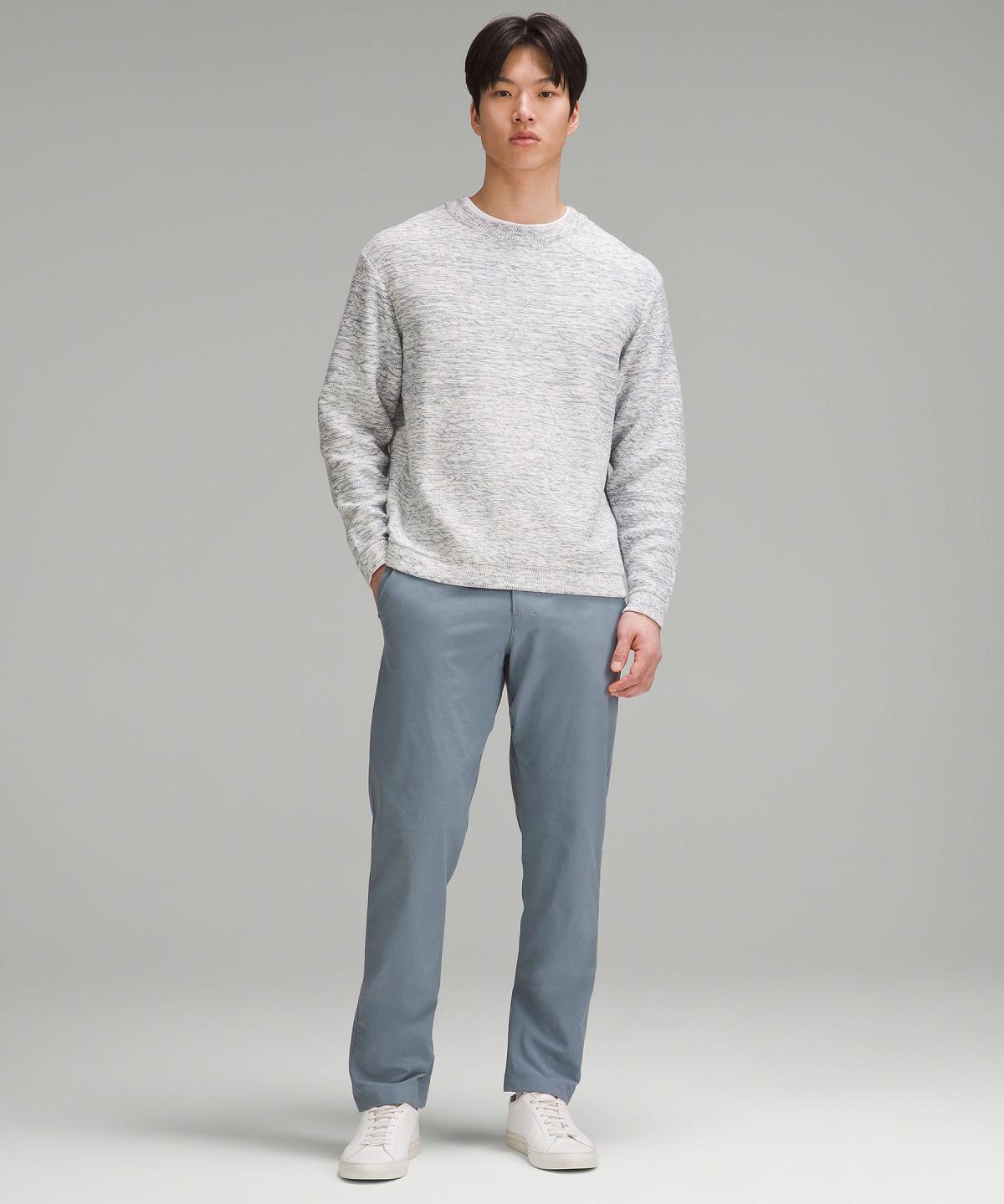 Grey Lululemon Relaxed-Fit Crewneck Knit Men Sweaters | NZ_LuLu93741