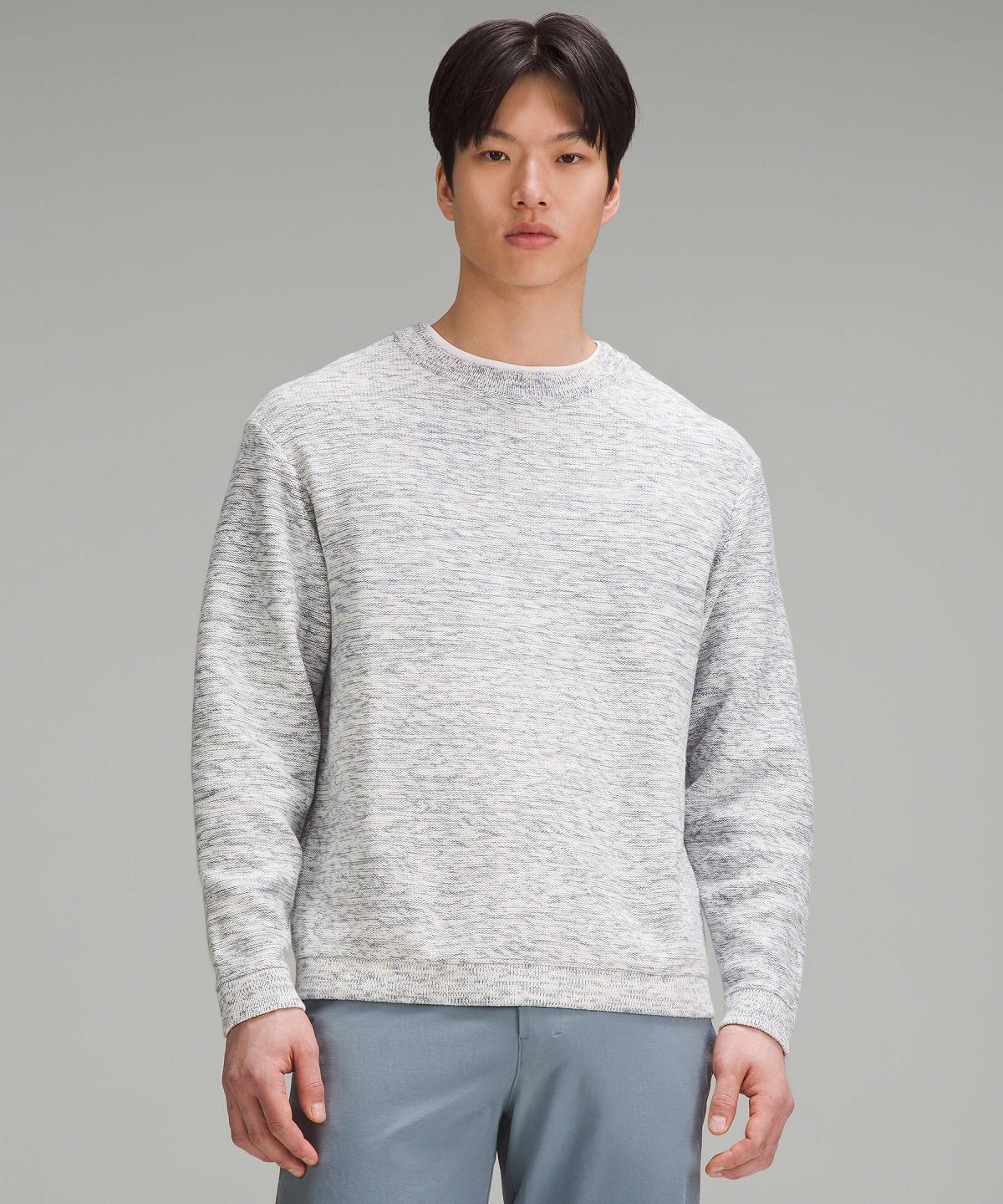 Grey Lululemon Relaxed-Fit Crewneck Knit Men Sweaters | NZ_LuLu93741