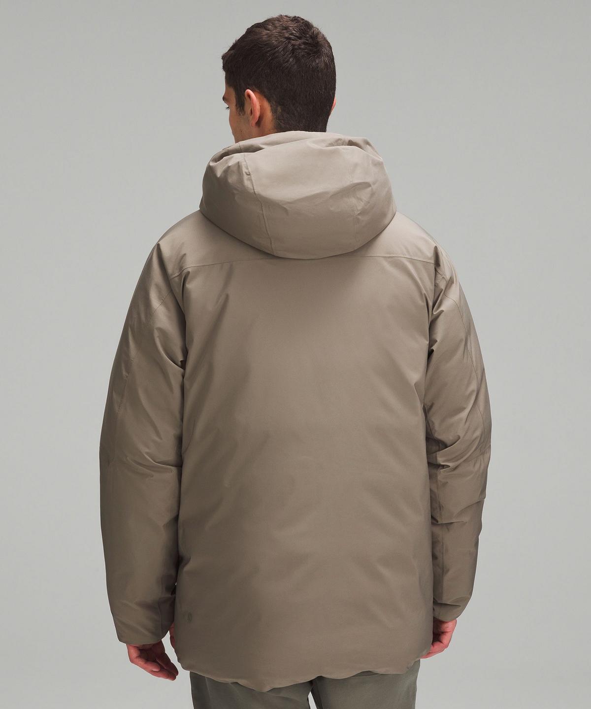 Grey Lululemon StretchSeal Down-Filled Parka Men Coats & Jackets | NZ_LuLu52296