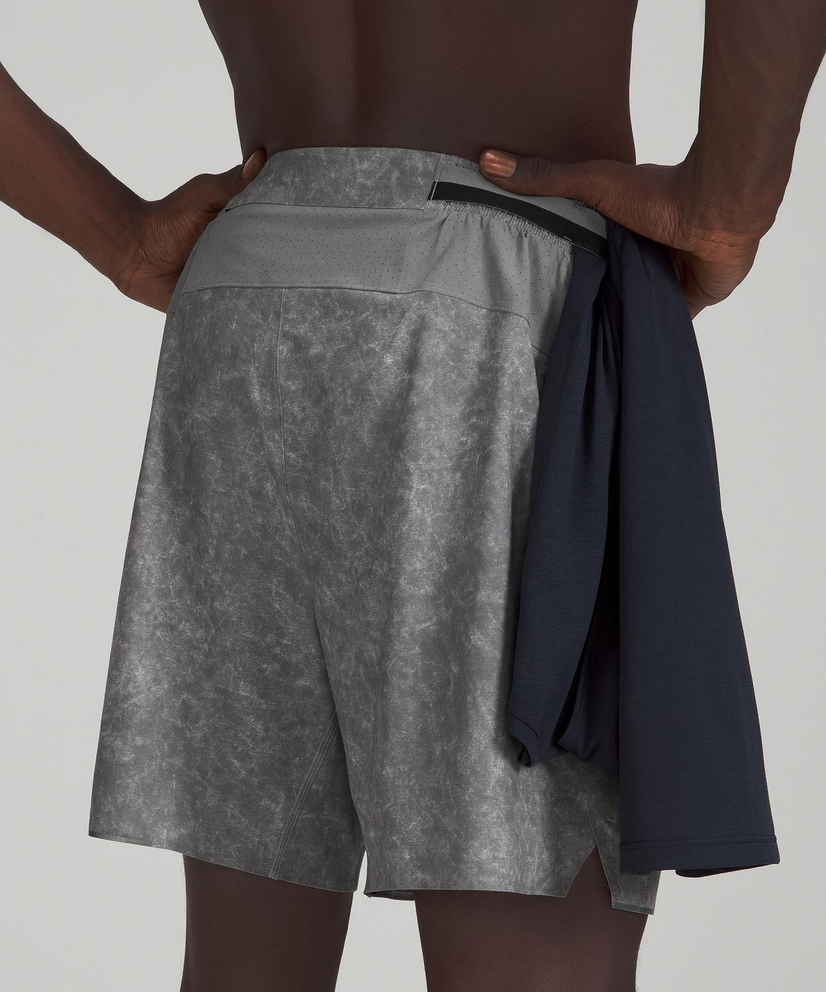 Grey Lululemon Surge Lined 6" Men Shorts | NZ_LuLu50415